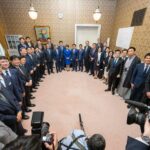 国会冒頭で衆議院が解散され、参議院の自民党国対に総理が挨拶に来られました。