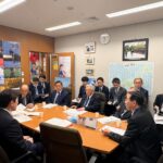 北海道農協米対策本部の役員の皆さまがお見えになり、ご要請をいただきました。