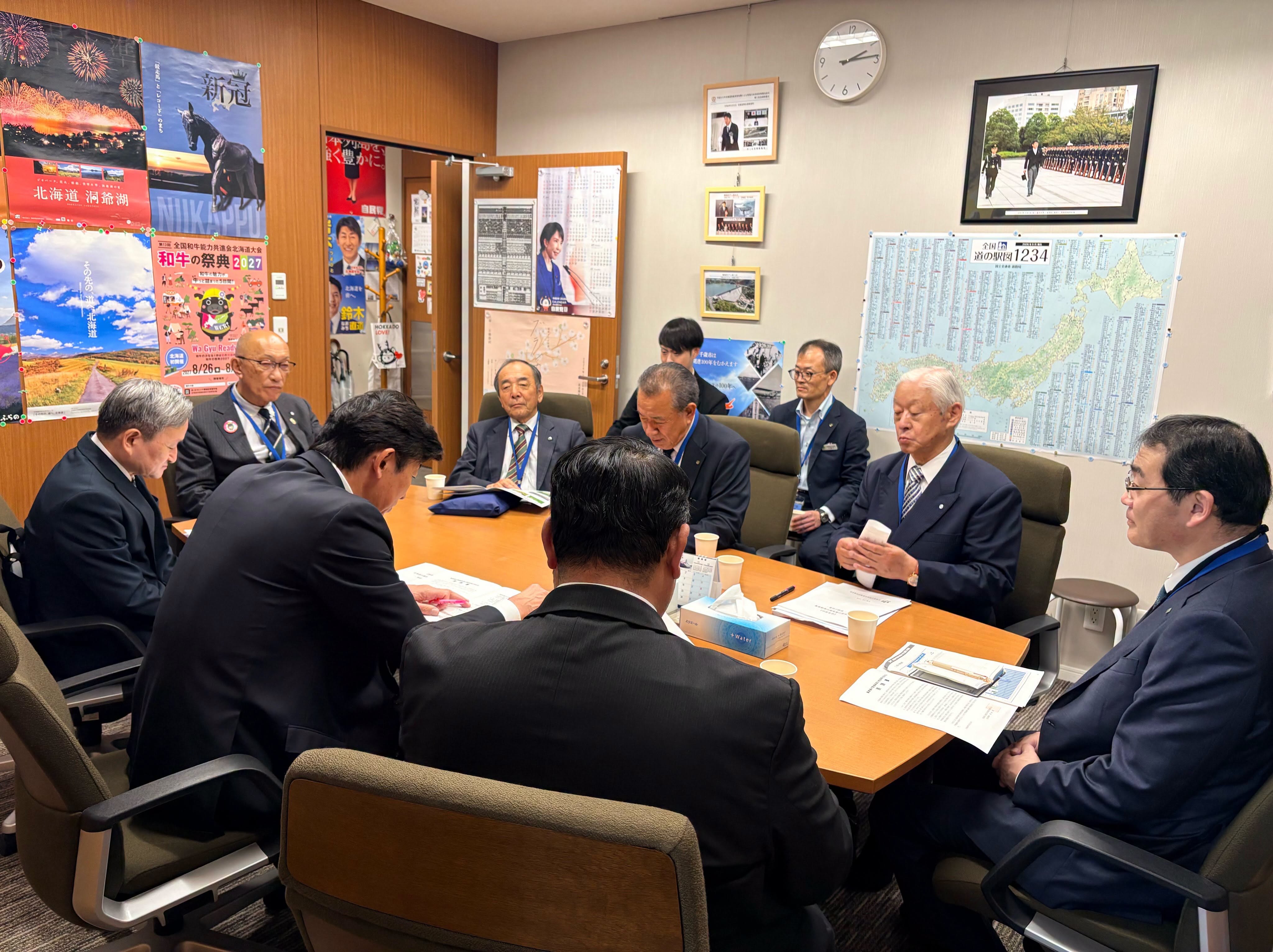 農村整備事業に関する意見交換の様子